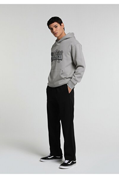 Colin's Regular Fit Mid Waist Straight Men's Black Sweatpants
