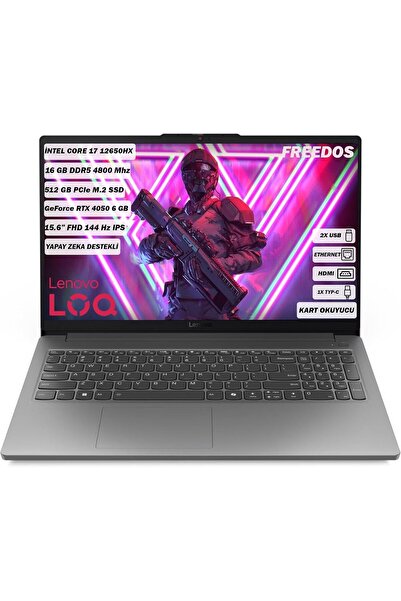LENOVO LOQ 15IAX9E 83LK002VTR-OMG196 15,6 inç DDR5 24GB 1TB SSD, FreeDOS