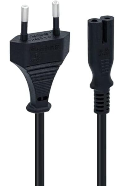 Yıldızan ylz shop PS3 / PS4 / PS5 / XBox Series S-X Uyumlu Güç Kablosu 1.5 Metre 2Pin Güç Kablosu Projeksiyon