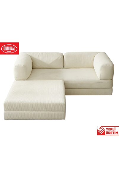HEREV K180X180 KÖŞE TAKIMI MODÜLER L TİPİ ŞARK KÖŞE ORJİNAL SÜNGERLİ KADİFE K...
