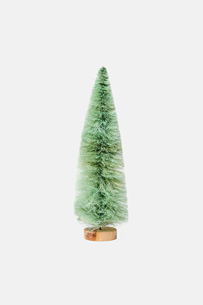 Boltze 3 Piece Decorative Bottlebrush Tree Objects 31 cm, Green