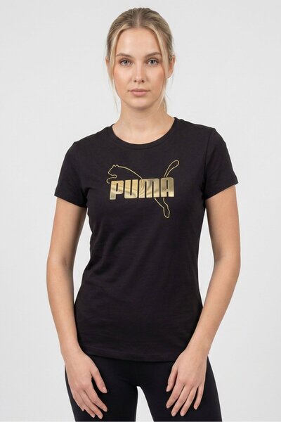 Puma Women Sportwear Fit Short Sleeve Training T-Shirt, Black