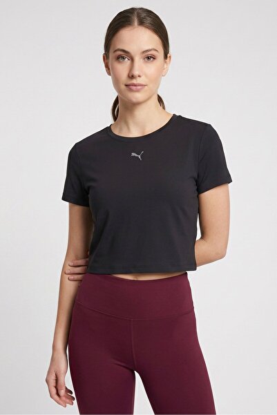 Puma Women Sportswear Fit Short Sleeve Training Top, Black