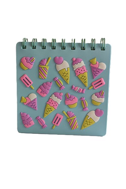 ada çanta kırtasiye Square Notepad with Colorful Silicone Cover (12Cmx12Cm) U...