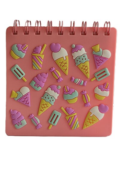 ada çanta kırtasiye Square Notepad with Colorful Silicone Cover (12Cmx12Cm) U...