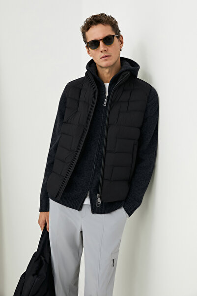 Lufian Sunlight Goose down Men's Inflatable Jacket Black