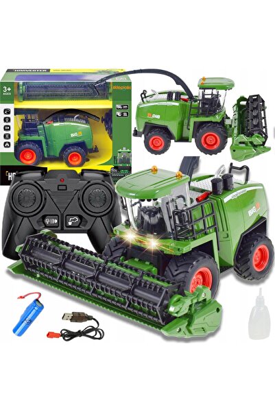 Skleplolki Combină agricolă RC verde cu lumini, sunete și efect de abur