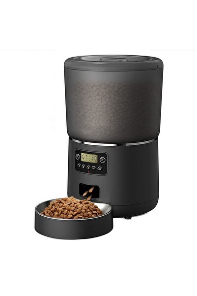 Generic Brand Distribuitor automat hrană 4L pentru câini și pisici, oțel 304,...