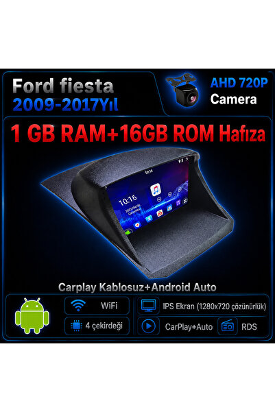 CONION Ford fiesta 2009-2017 Yıl uyumlu 1GB Ram 16GB Rom Hafıza Android Kablo...