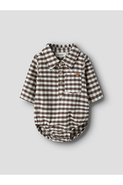 Lil' Atelier Baby Corpul cămășii în carouri