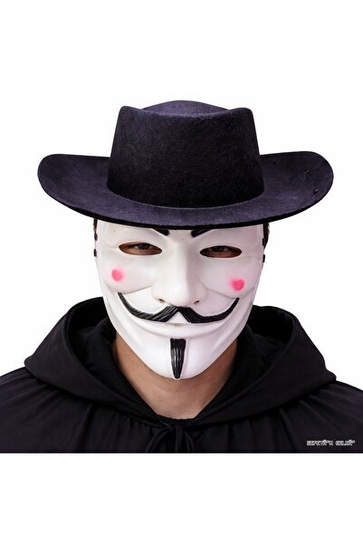 ZERO LAND Spt-Gld Vetta Mask and Hat Set – Anonymous Style (84540) Party Mask