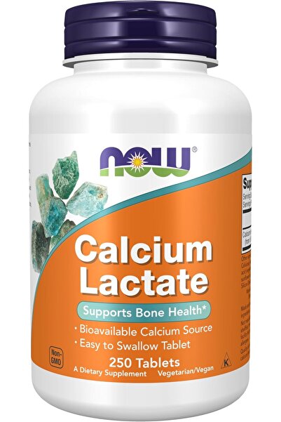 Now Foods Supplements, Calcium Lactate, Supports Bone Health, Easy to Swallow...