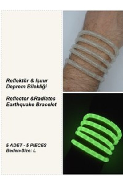 Stoneage Reflective Bracelet Five-Pack L - Multicolor -