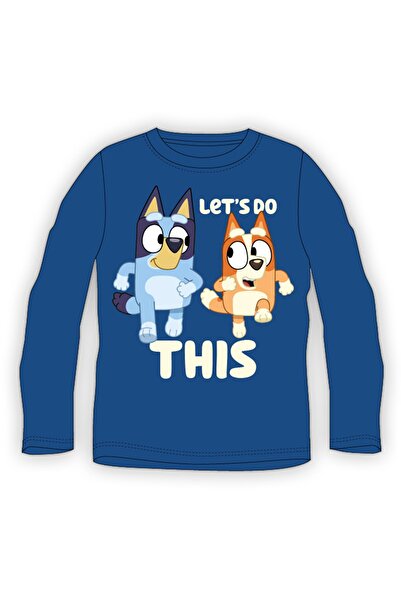 bluey Bluza albastra, 100% bumbac