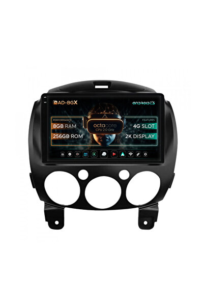 AutoDrop Σύστημα πλοήγησης Android για Mazda 2 (2007-2014), 9,5 ιντσών, 8GB R...