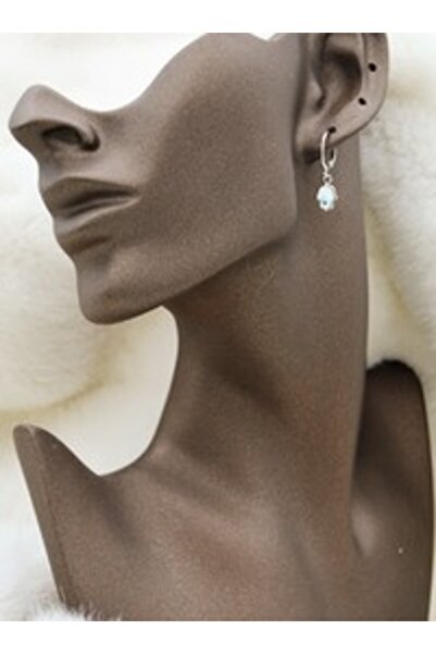 Stoneage Nazar Beaded Mini Earrings - Silver Color -
