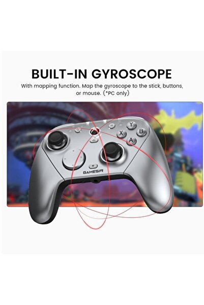 GameSir G7 Pro 3 Mod Kablolu TMR Sticks, Hall Effect Analog Controller Xbox Series X|S, Xbox One, Android ve pc Silver