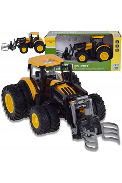 Skleplolki Tractor de jucărie 1:24 cu clește, lumini și sunete