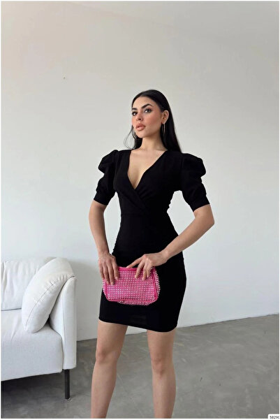 Veraura Lifestyle Women's elegant style crepe fabric double-breasted collar s...