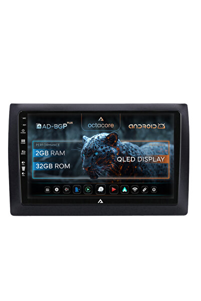 AutoDrop Σύστημα πλοήγησης Android για Fiat Stilo, 9 ιντσών, 2GB RAM, 32GB ROM