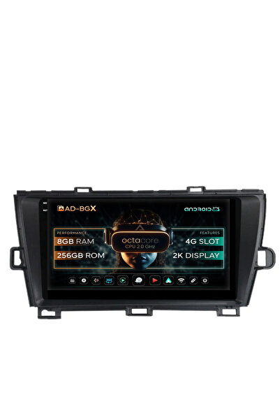 AutoDrop Σύστημα πλοήγησης Android για Toyota Prius (2009-2014), 9,5 ιντσών, ...