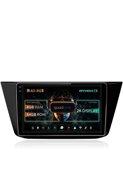 AutoDrop Андроид навигация за Фолксваген Тигуан (2016+), 10.36 инча, 4GB RAM,...
