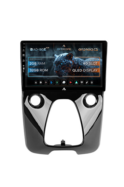 AutoDrop Σύστημα πλοήγησης Android για Toyota AYGO (2014-2022), 9 ιντσών, 2GB...