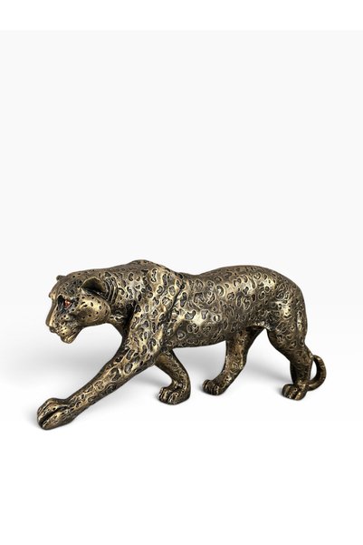 srs dizayn Bronz Renk Leopar Heykeli, Lüks Leopar Heykeli, Büyük Boy Leopar H...