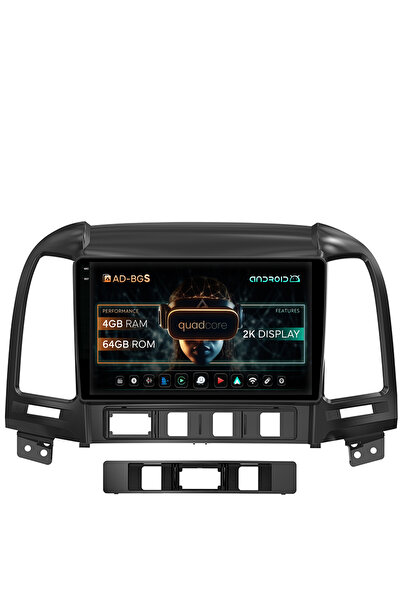 AutoDrop Android Navigation Hyundai Santa Fe (2006-2012), 9.5 inch, 4GB RAM, ...