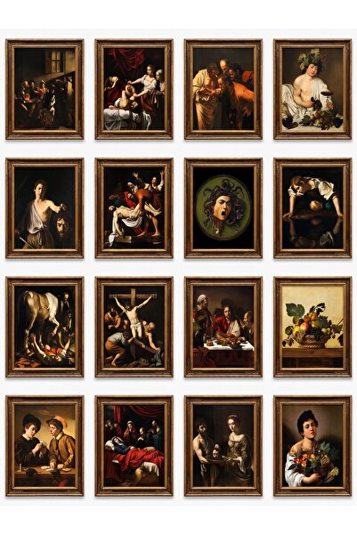 Store Caravaggio Tabloları 16'lı Sticker Seti Laptop Defter Ajanda Etiket