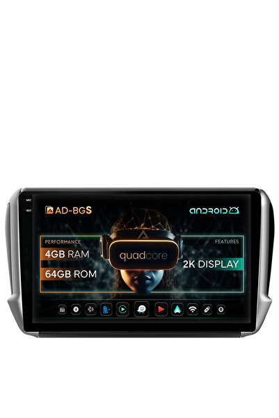 AutoDrop Android Πλοήγηση Android Peugeot 208/2008 (2012+), 10.36 ίντσες, 4GB...