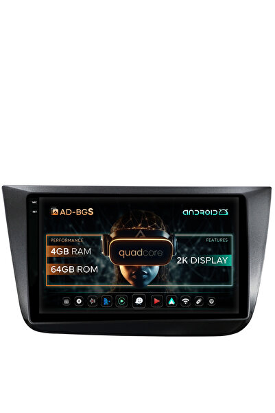 AutoDrop Android Navigation Seat Altea/Toledo (2005-2012), 9.5 inch, 4GB RAM,...
