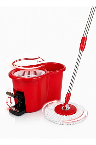 SUPER FIVE SUPER 5 SuperFive RotoMop Spin Mop & Bucket Set With Foot Pedal | ...