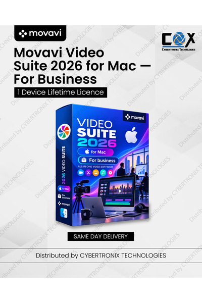 movavi Video Suite 2026 for Mac For Business | 1 Device Lifetime | Digital Li...
