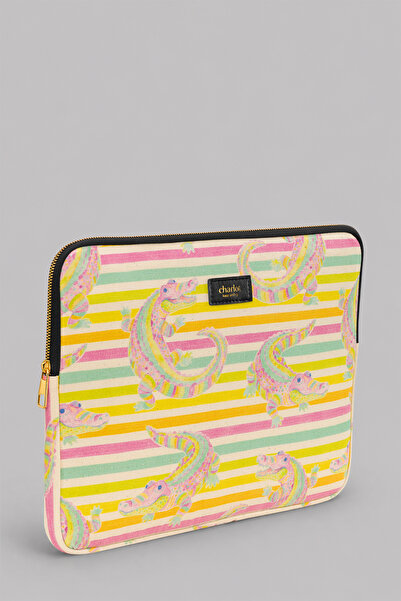 Housebags Pastel Croc 13–15.6 Inc Laptop Bag – Computer Case with Padded Prot...