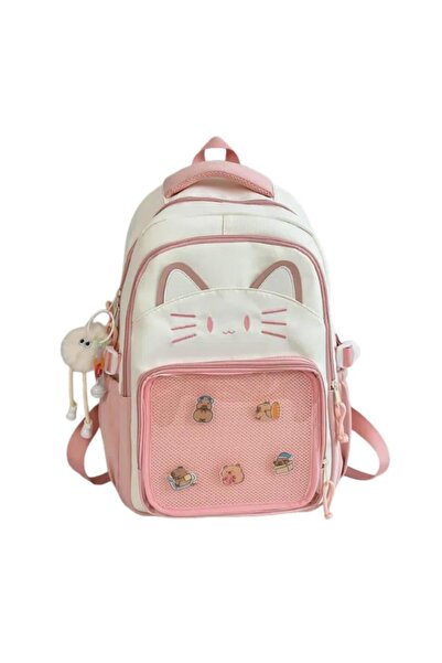 OEM Rucsac Ita drăguț cu pisică Kawaii și spațiu pentru pinuri, Rucsac Ita cu...