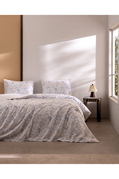 Madame Coco Laurence Single 100% Cotton Ranforce Printed Sheet and Duvet Cove...