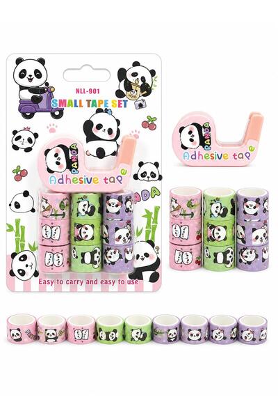 GLANCE Desenli Mini Dıy Band Seti 5 Sevimli Panda