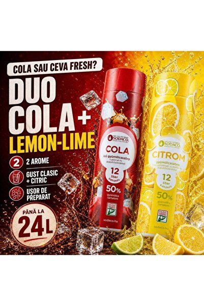 Magic Bubble Duo Cola + Lămâie-Lime