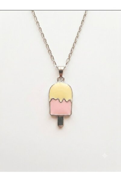 Peach Jewelry Peach Jewerly Κολιέ Από Χάλυβα Τιτανίου Και Χαλκό Παγωτό