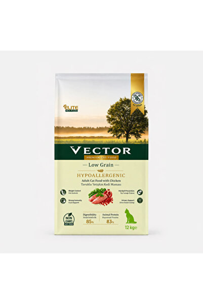 Vector Tavuklu Yetişkin Kedi Maması 12 KG