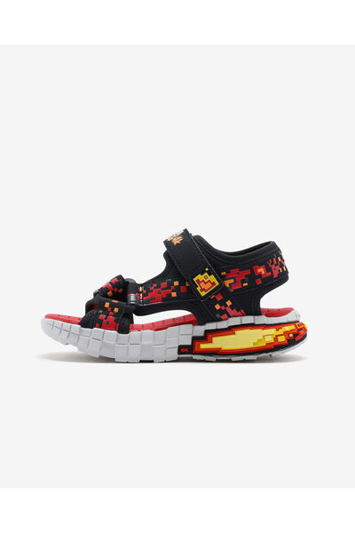 SKECHERS MEGASPLASH 4K Siyah/Kirmizi Sandalet 402161L BKRD