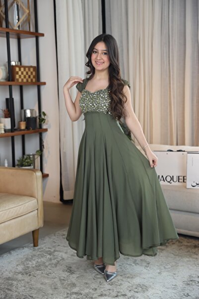 JAQUEEN فستان سهره ميد زيتي