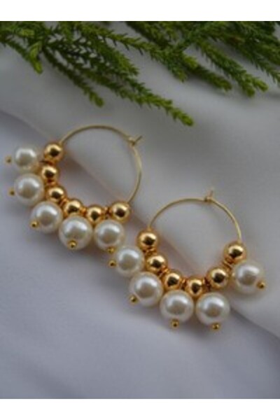 Stoneage Earrings - Gold Color -