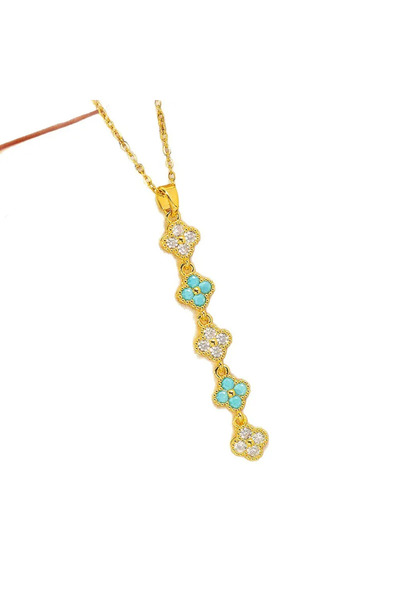 Peach Jewelry Peach Jewerly Κολιέ Από Χάλυβα Τιτανίου Και Χαλκό Επιχρυσωμένο ...
