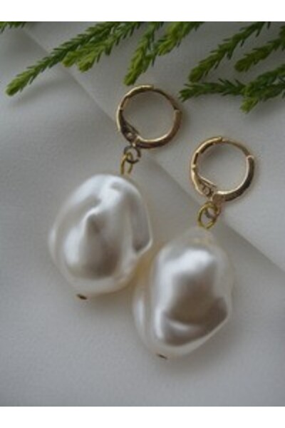 Stoneage Earrings - Gold Color -