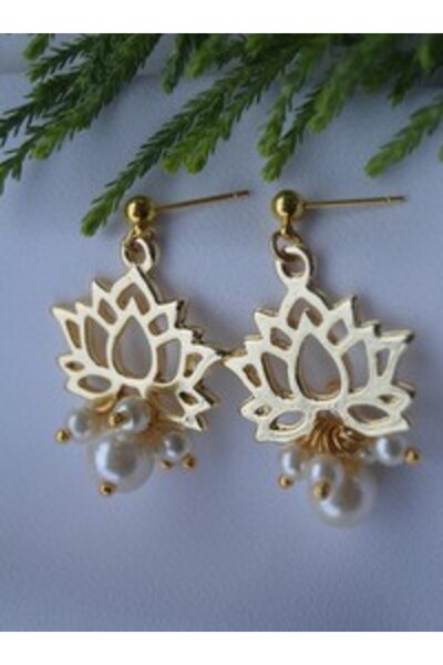 Stoneage Earrings - Gold Color -