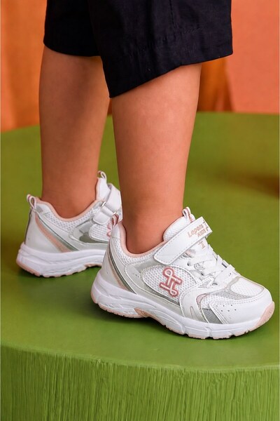 Nstil Pantofi sport casual unisex pentru copii, cu velcro, șireturi din cauci...