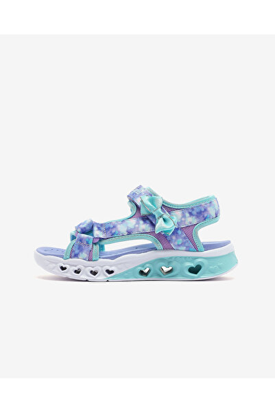 SKECHERS FLUTTER HEARTS SANDAL-BLURRY LOVE Lavanta/Açik Mavi Işıklı Sandalet ...
