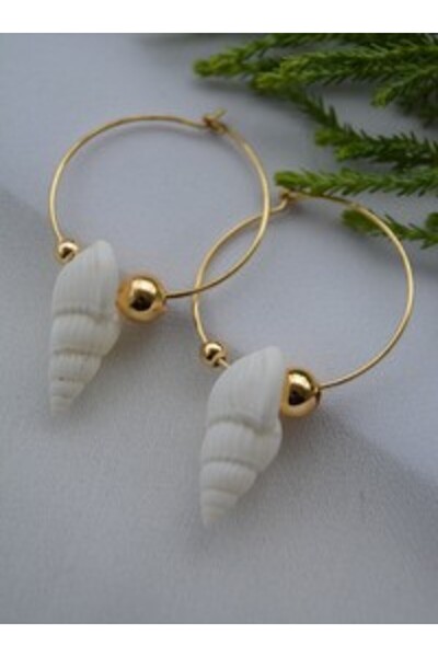 Stoneage Earrings - Gold Color -